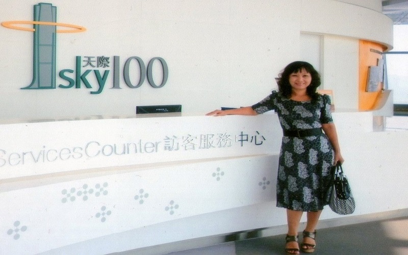 Tại tầng 100 của Sky 100- Hong Kong